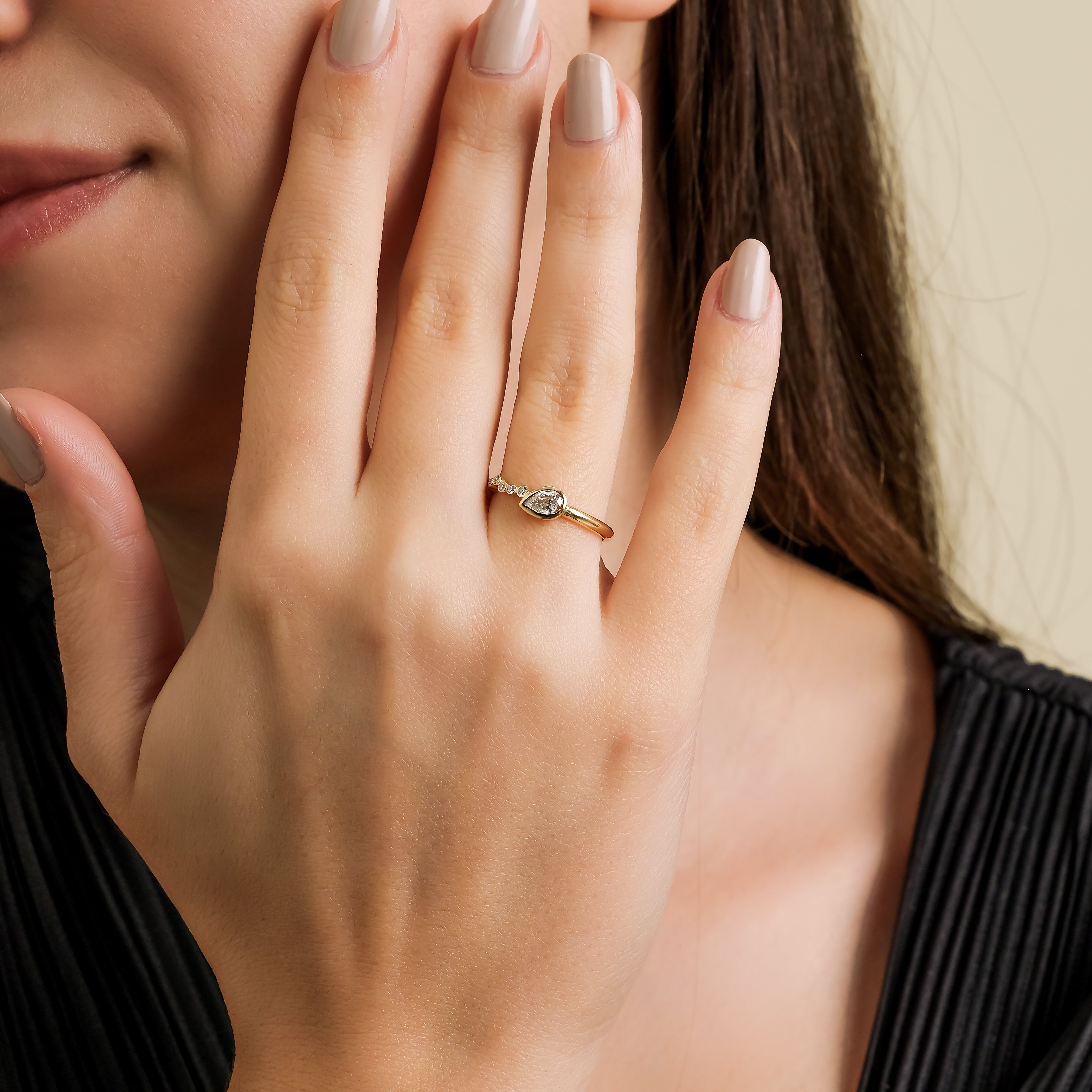 GFG Jewellery - Seraphina Divine Wing Ring Diamonds