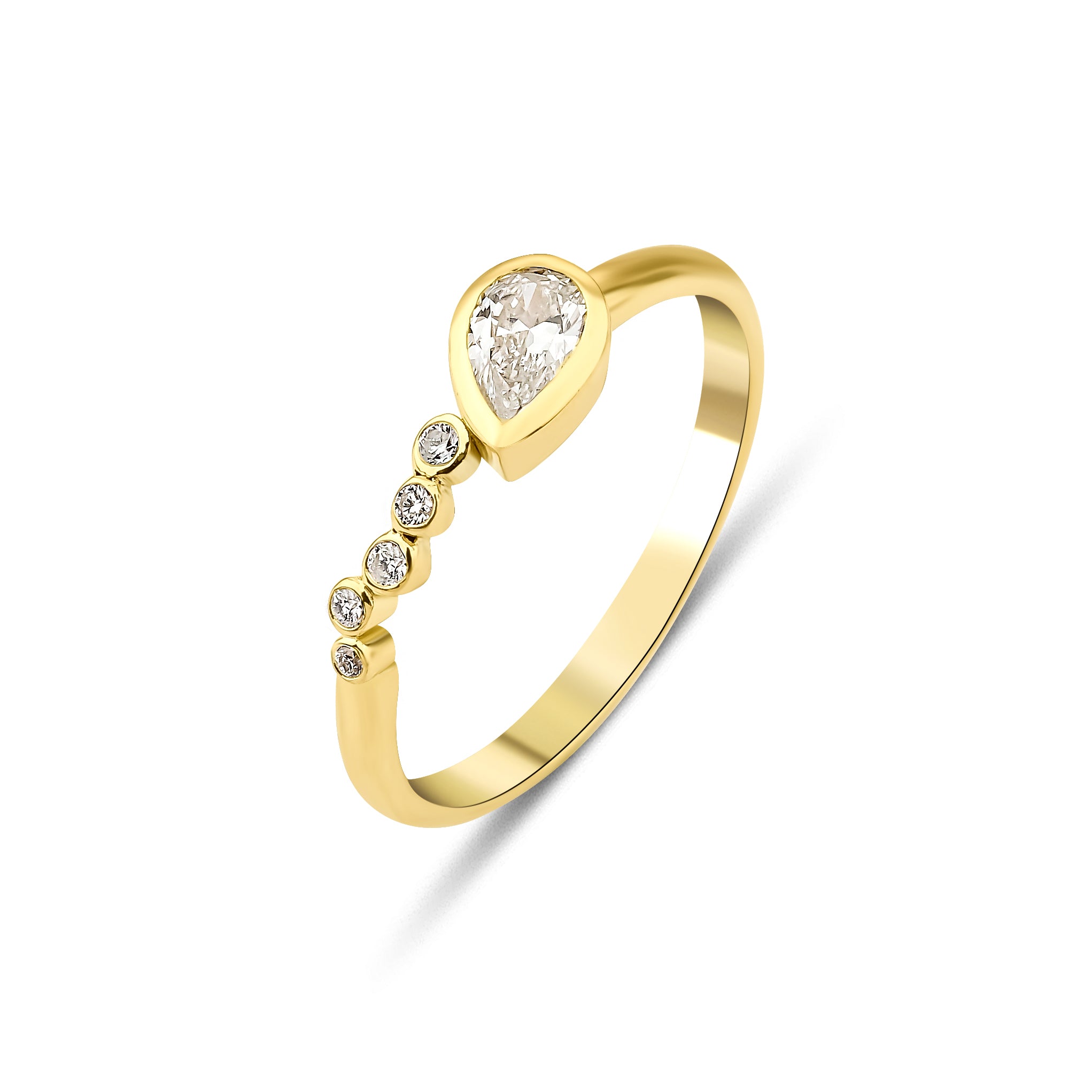 GFG Jewellery - Seraphina Divine Wing Ring Diamonds