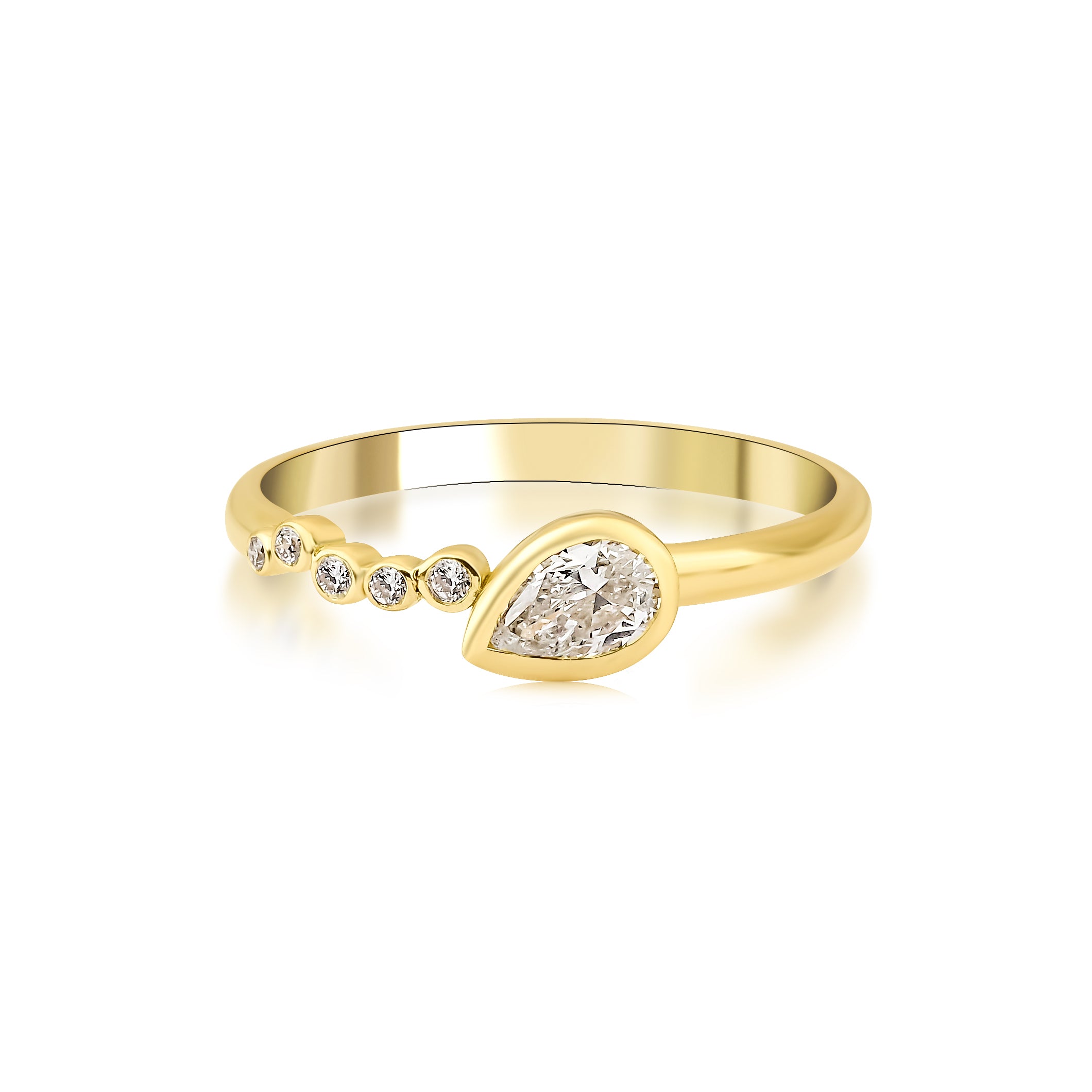GFG Jewellery - Seraphina Divine Wing Ring Diamonds