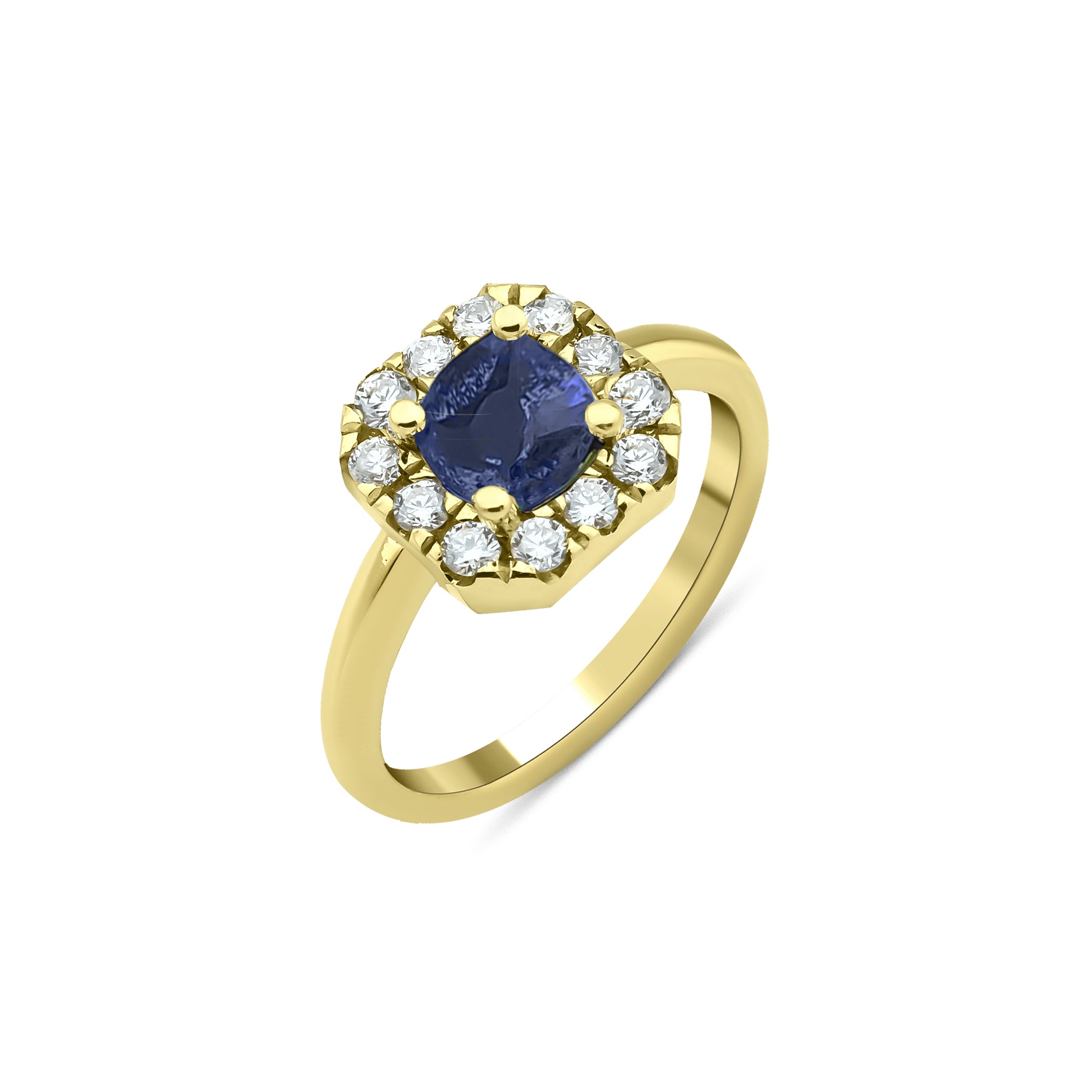 Halo Sapphire Ring