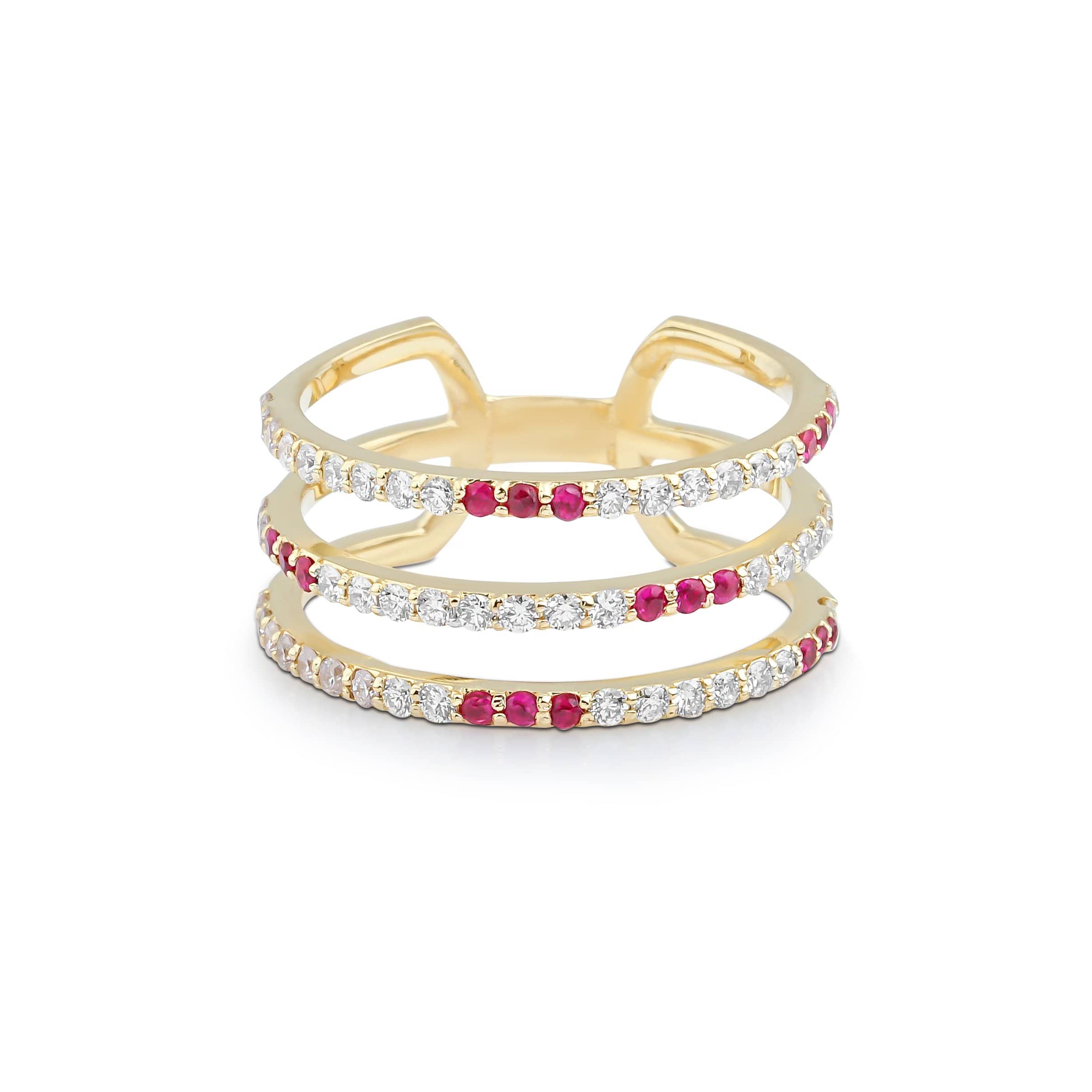 GFG Jewellery Rings Artisia Triple Bar Ring