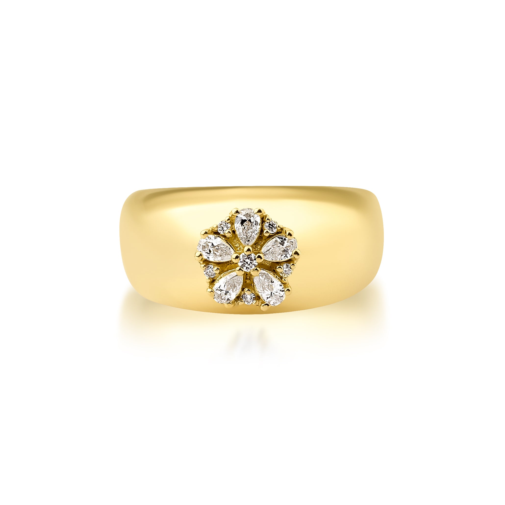 Fleur Florret Ring - Diamonds