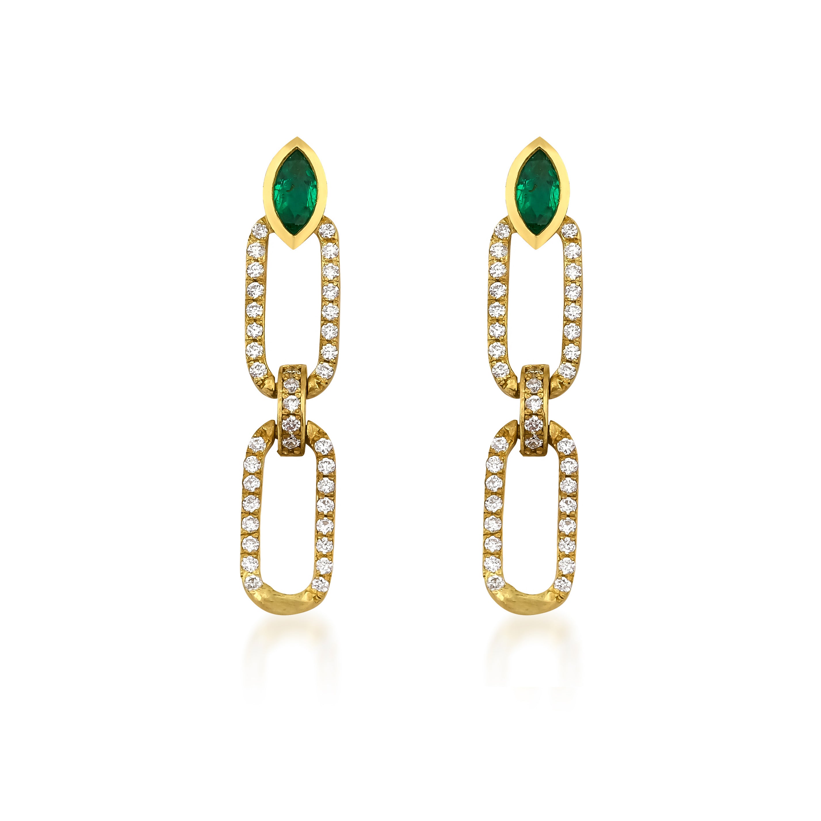 Ekta Earrings - Diamonds