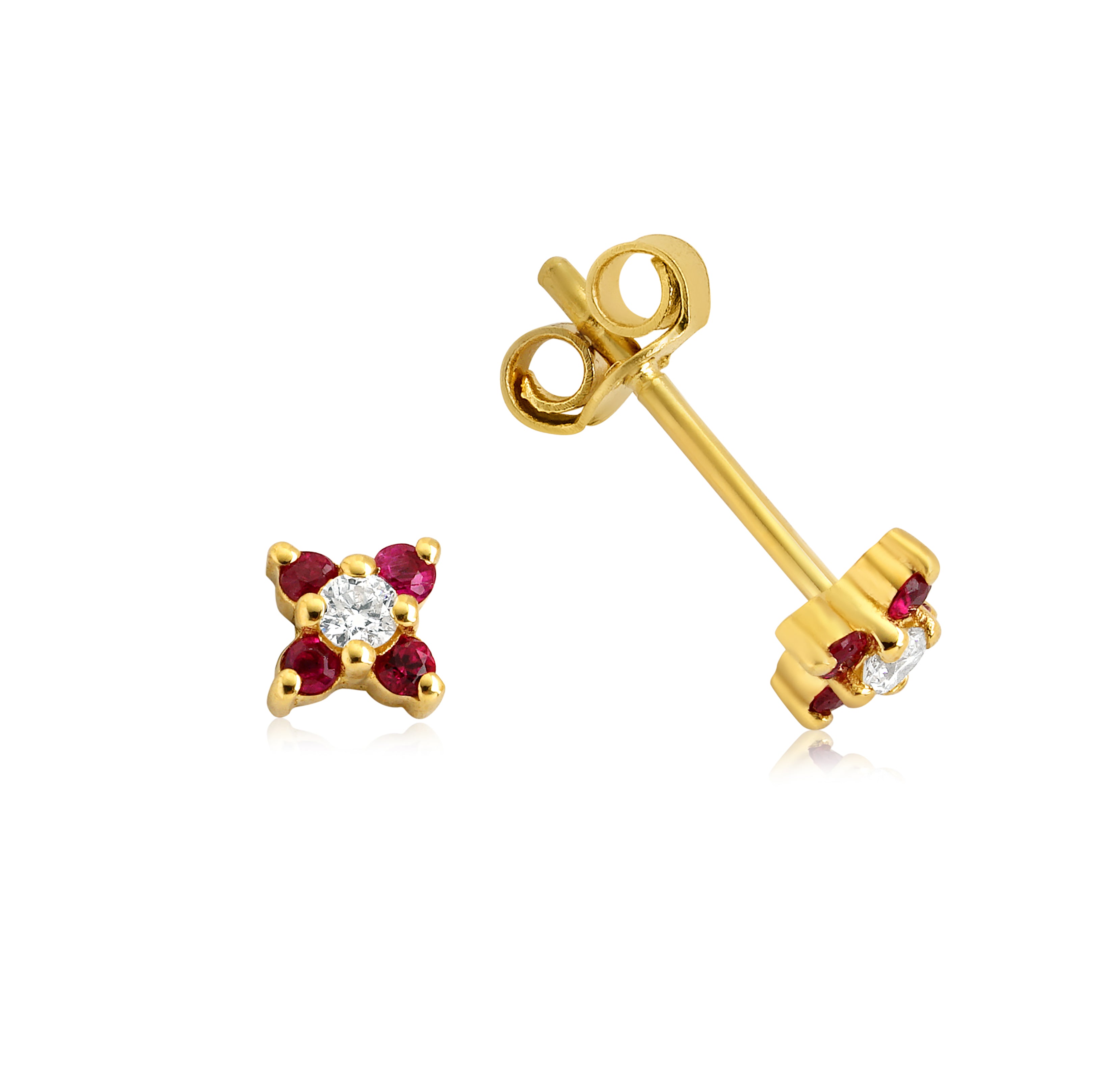 Fleur Ruby Earrings