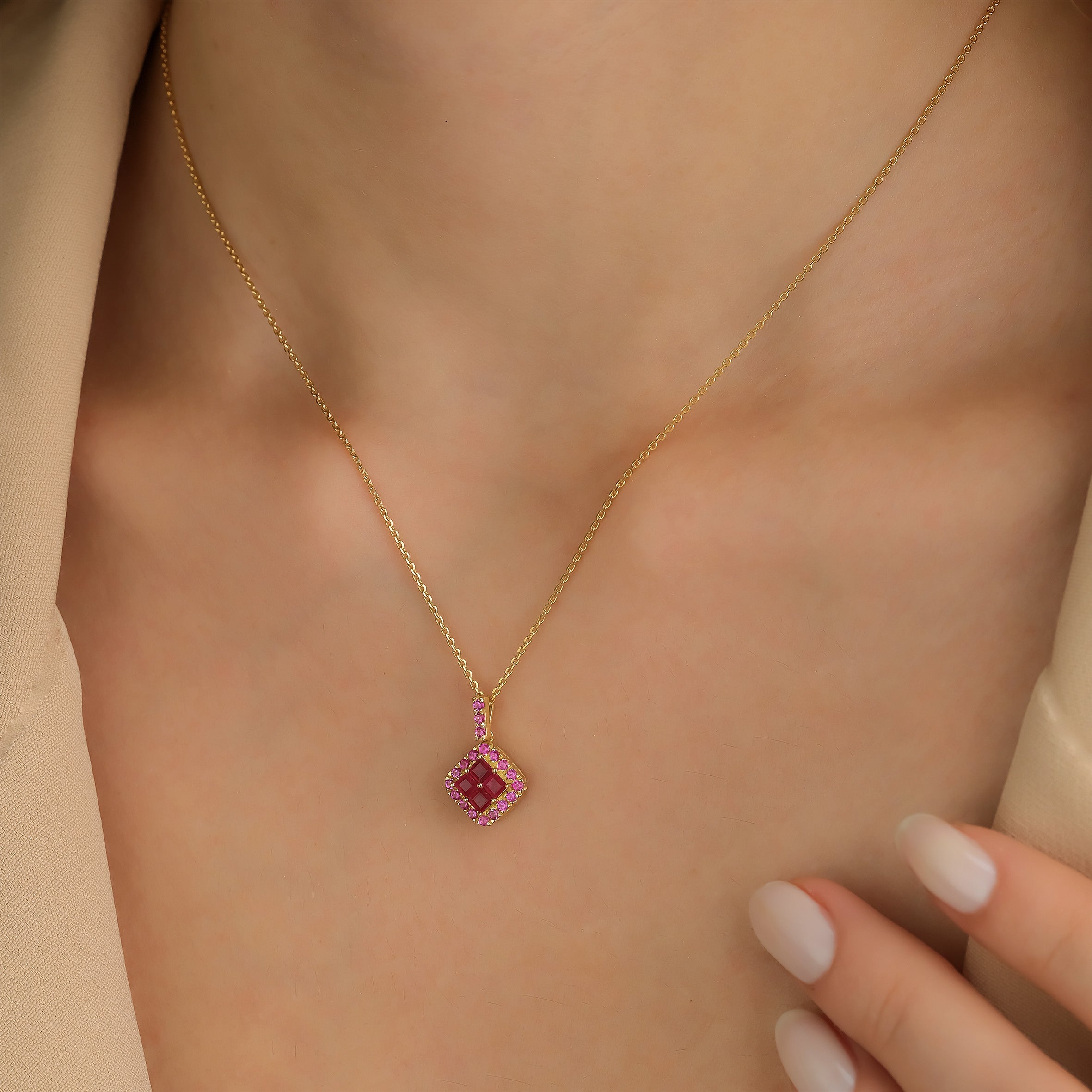 Fortuna Necklace - Ruby