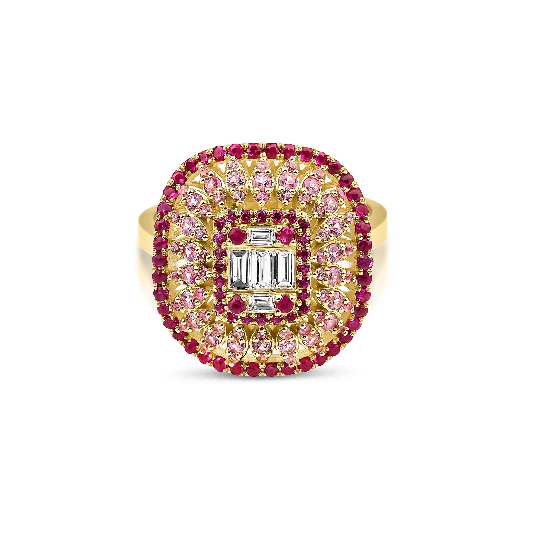 Mirage Cocktail Ring - Rouge