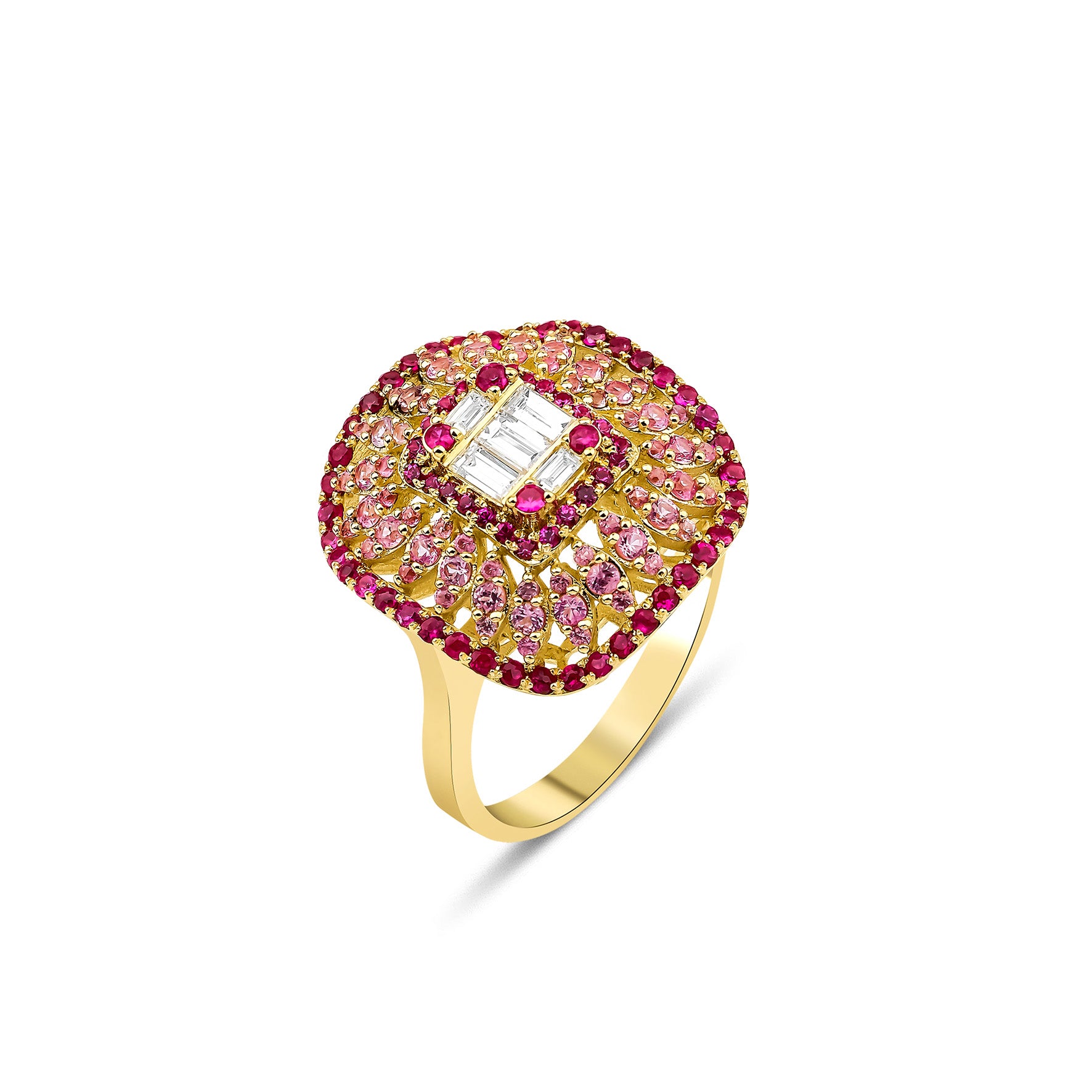 Mirage Cocktail Ring - Rouge