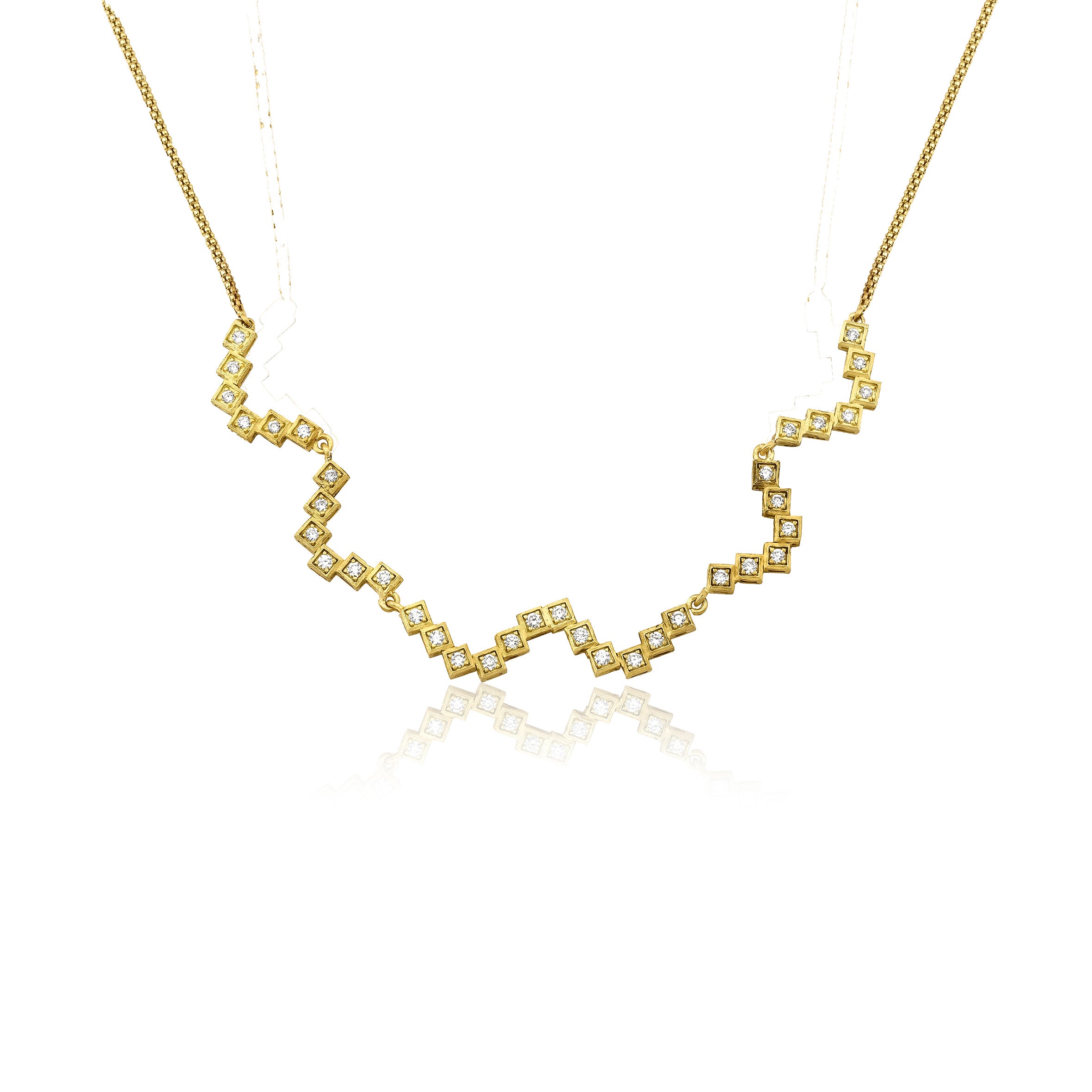 rhea necklace diamonds - Nilufer Fine Jewellery