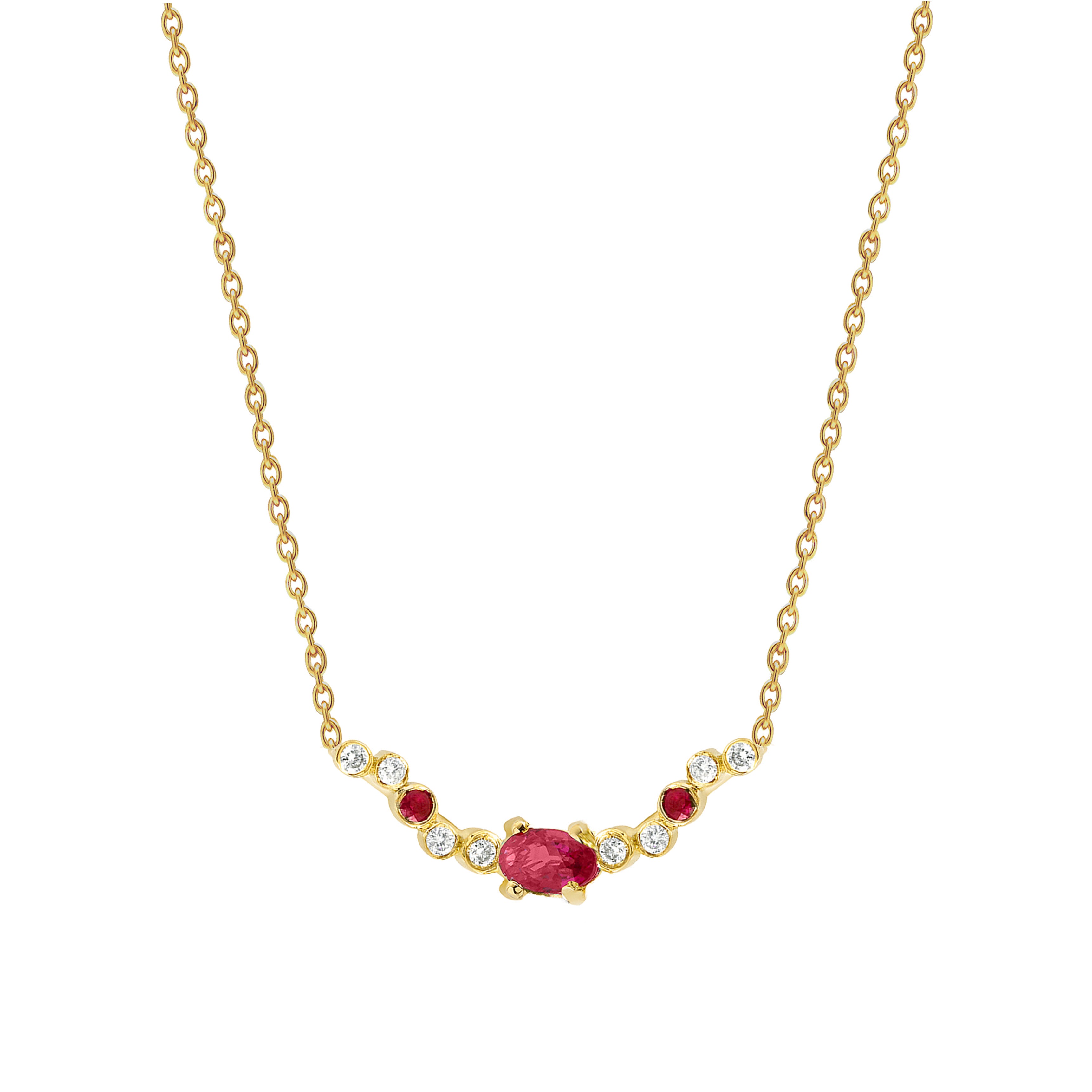 Seraphina Wing Necklace - Ruby