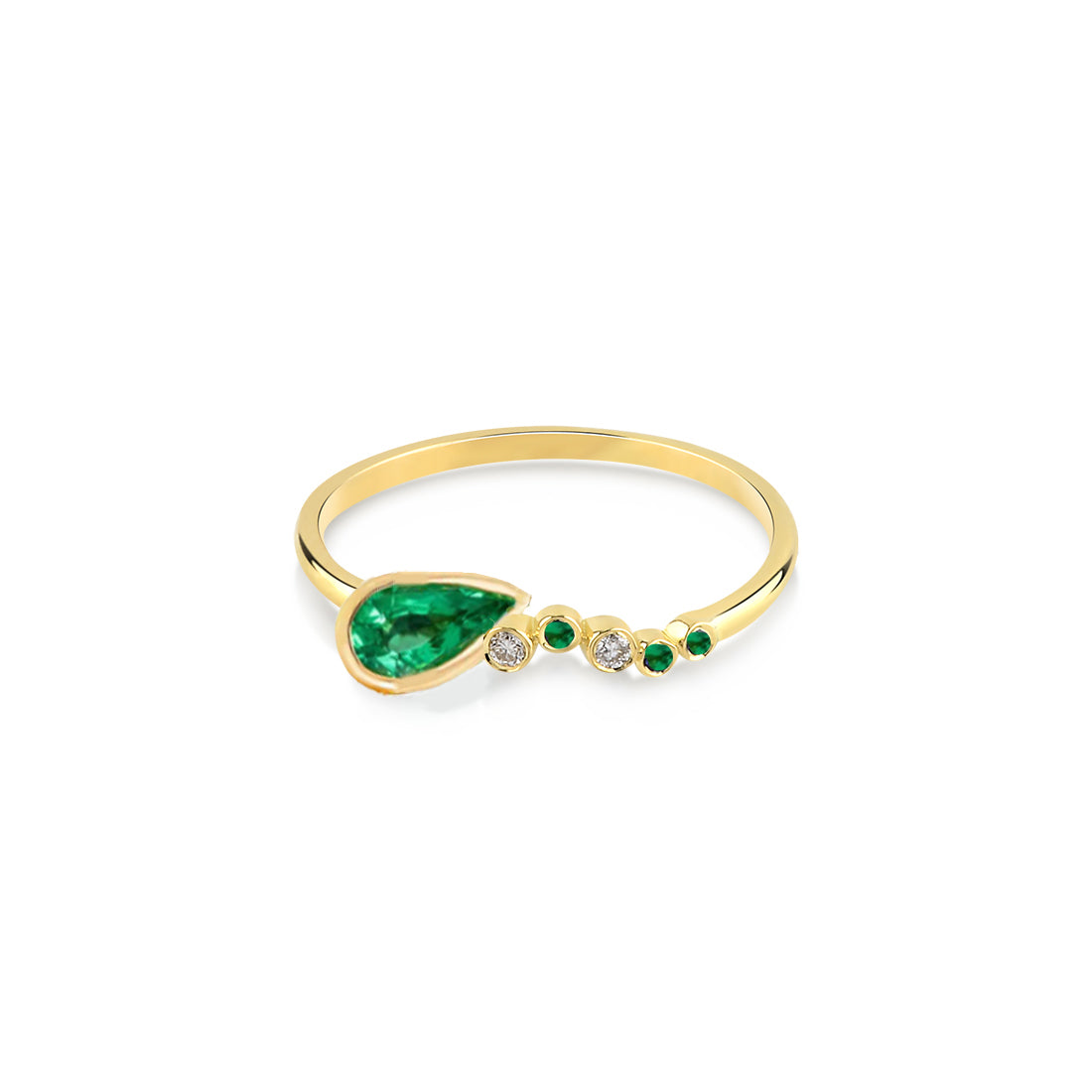 Seraphina Divine Wing Emerald Ring