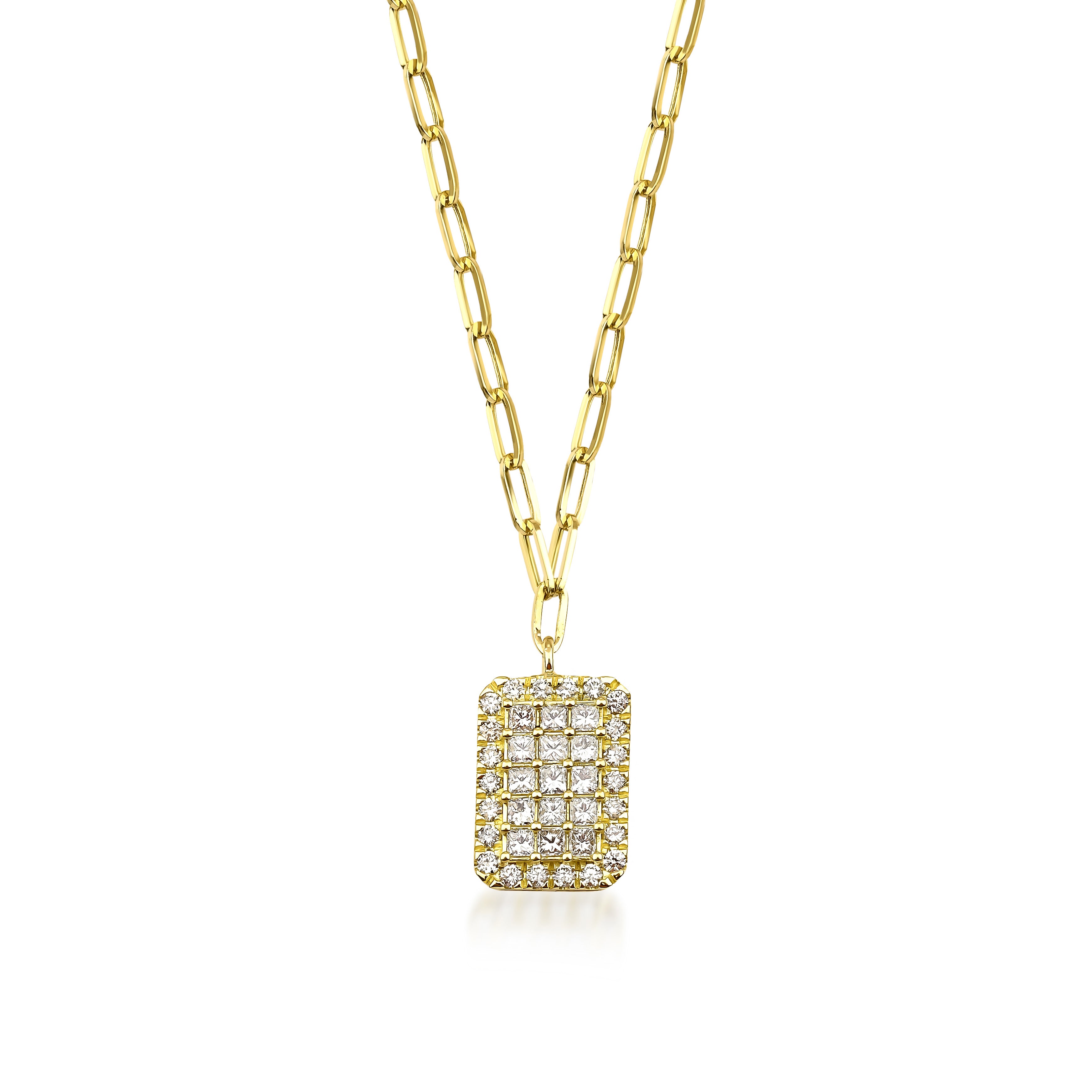 Fortuna Diamond Paperclip Necklace