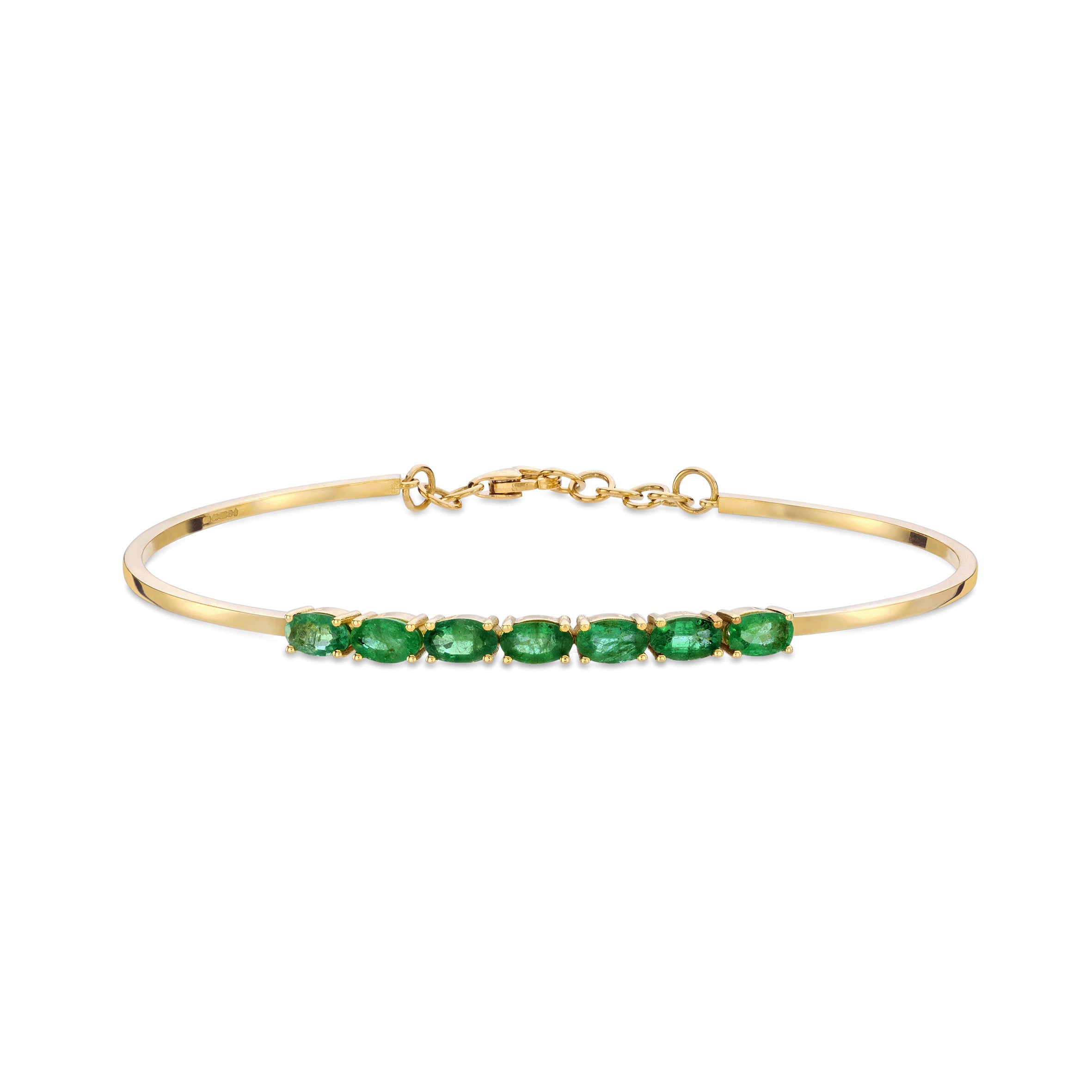 Dumom Bangle Emerald - Nilufer Fine Jewellery