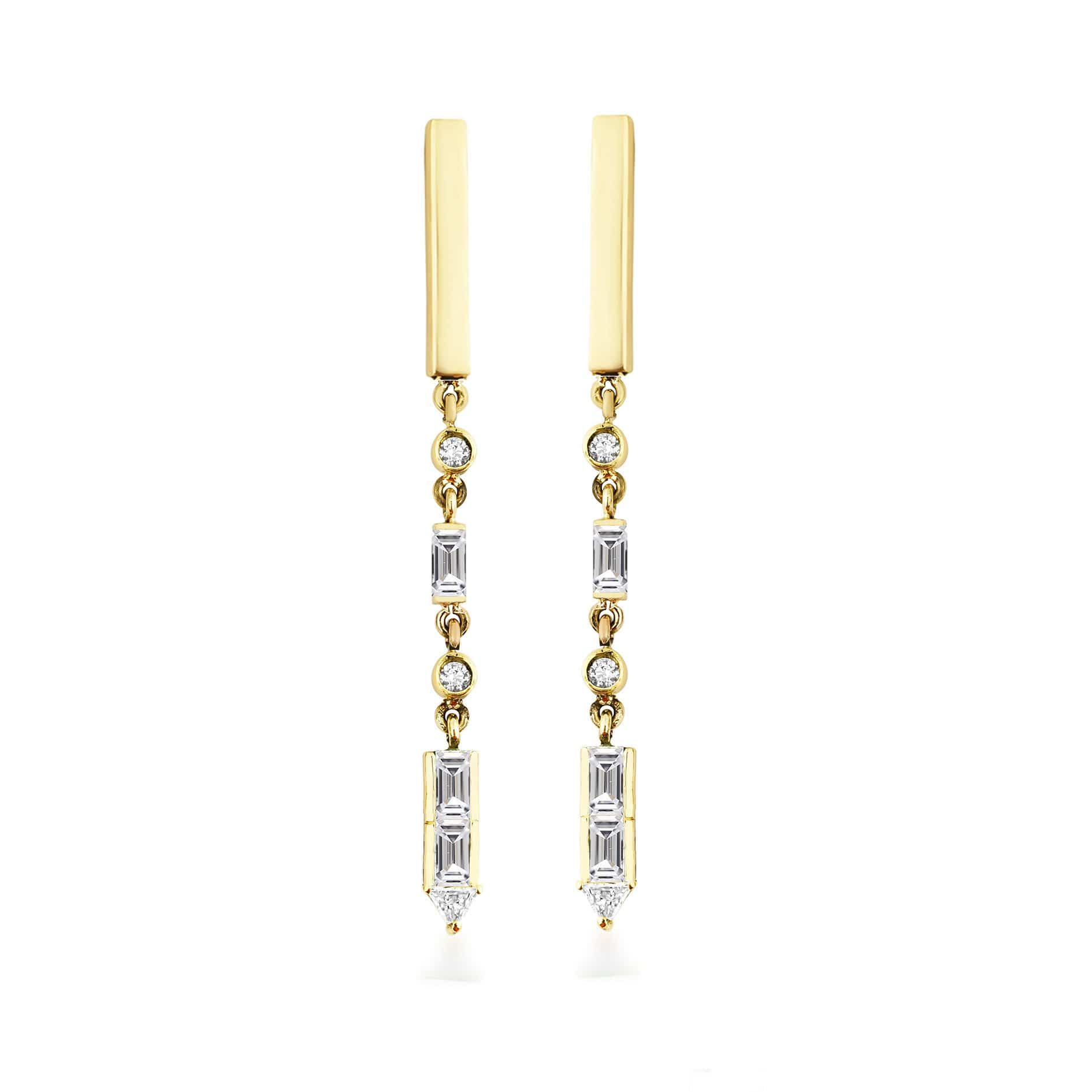 GFG Jewellery Earrings Artisia Bar Diamond Earrings