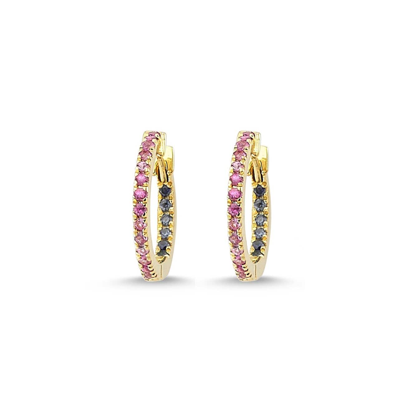 GFG Jewellery Earrings Claire Huggie Hoops - Sapphire