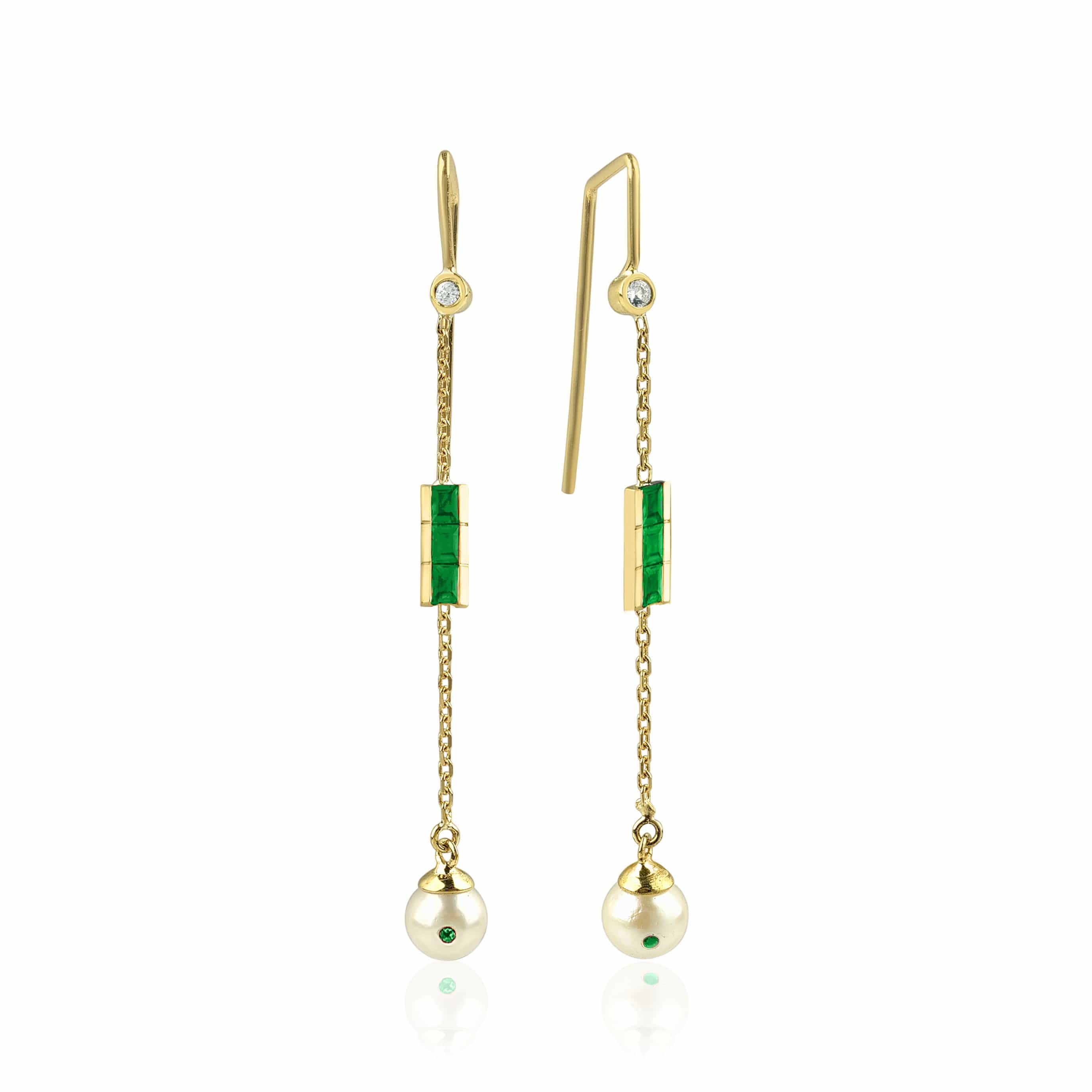 GFG Jewellery Earrings Eline Earrings - Emeralds