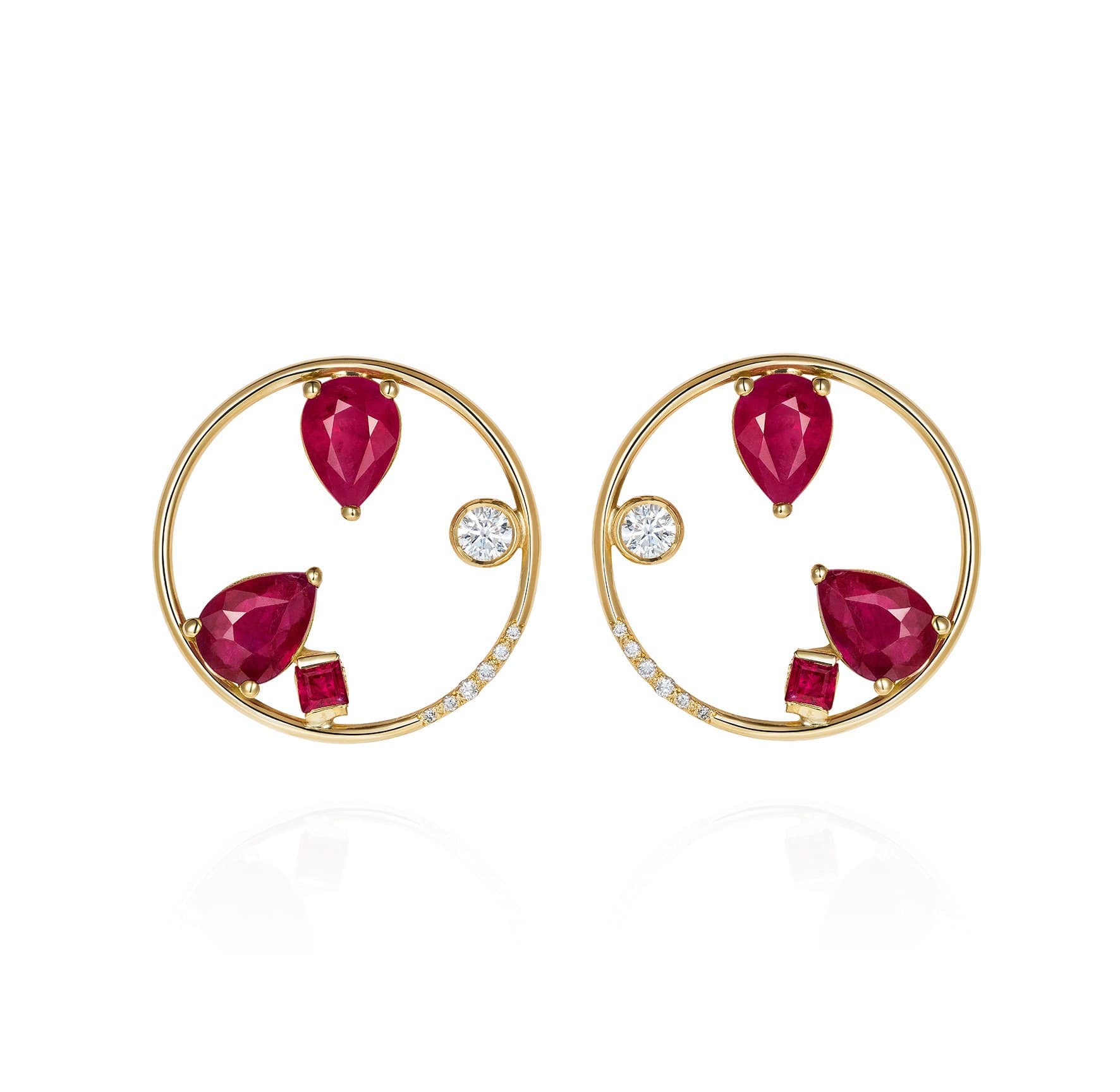 GFG Jewellery Earrings Project 2020 Ruby Earrings