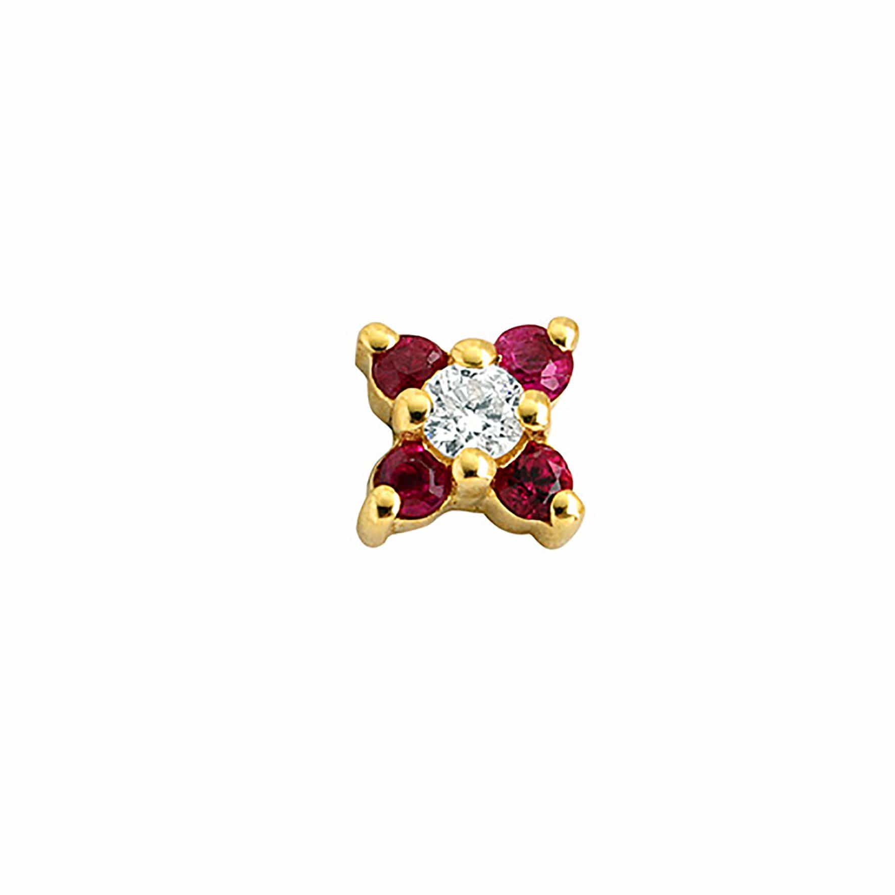 GFG Jewellery Earrings Seraphina Ruby Earring - Single