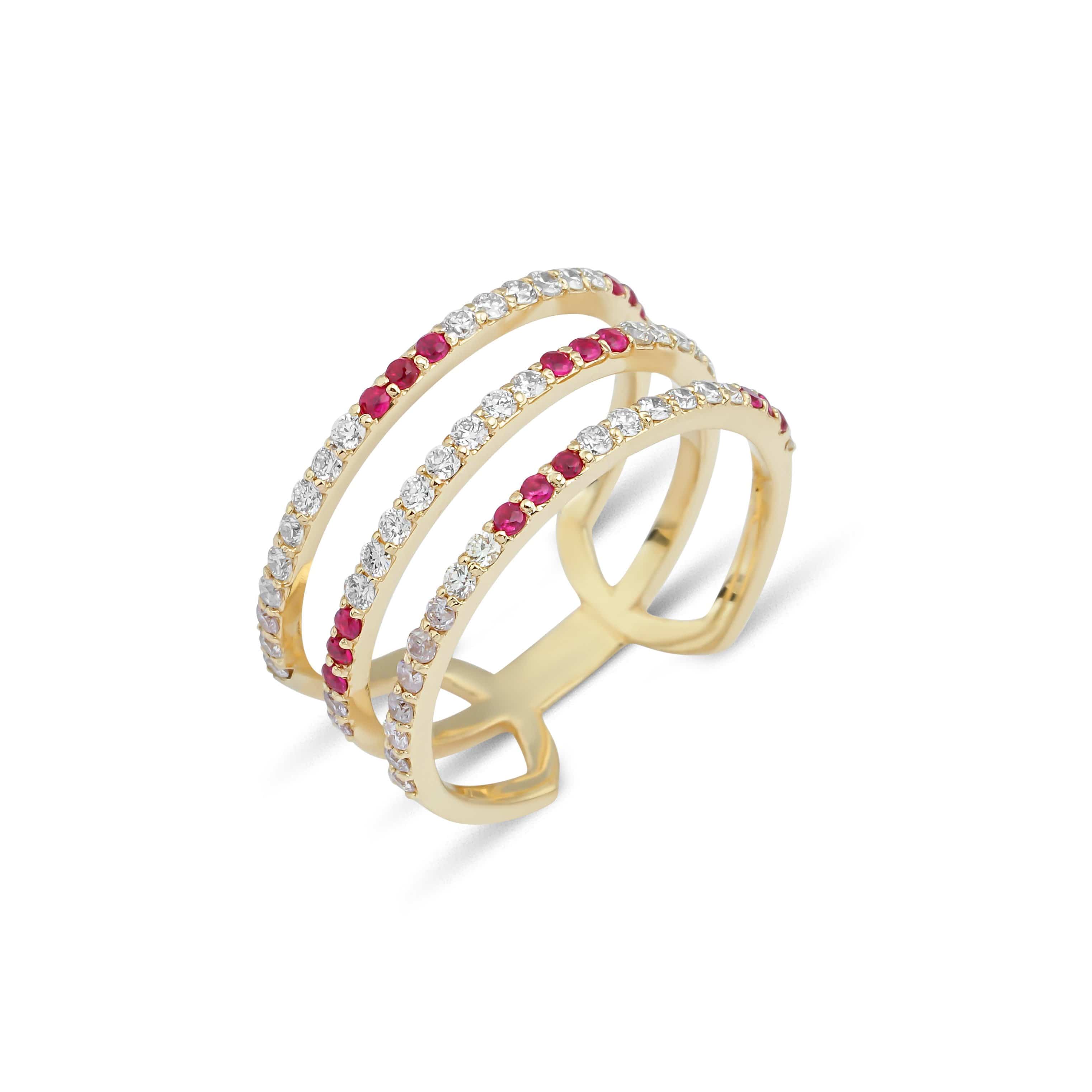 GFG Jewellery Rings Artisia Triple Bar Ring